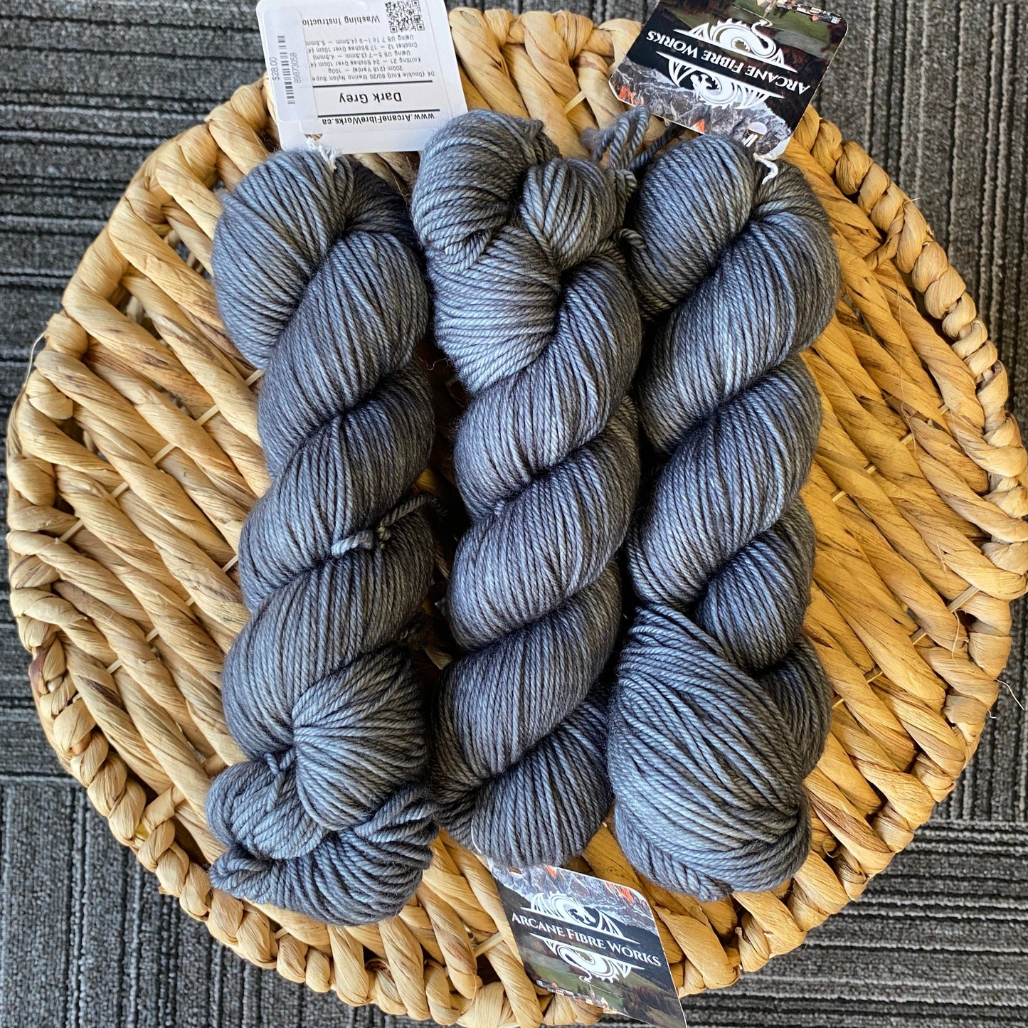 Arcane Fibre Works - Dark Grey - DK