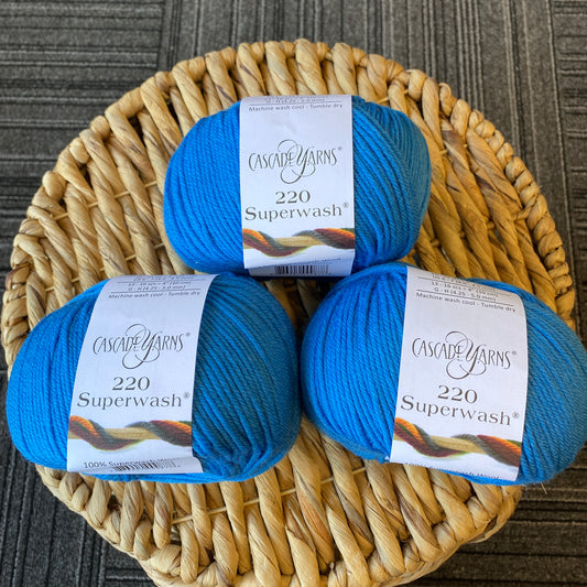 Cascade 220 Superwash-Blue - 848