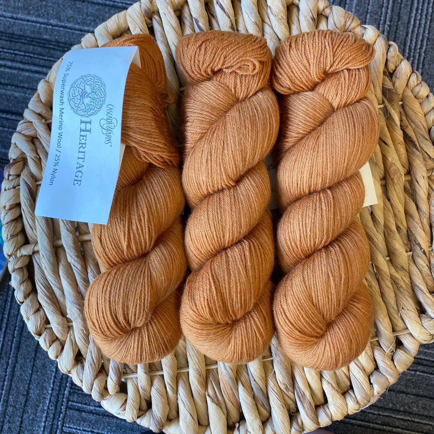 Cascade Yarns Heritage 75% Superwash Merino/25% Nylon - Pumpkin Spice