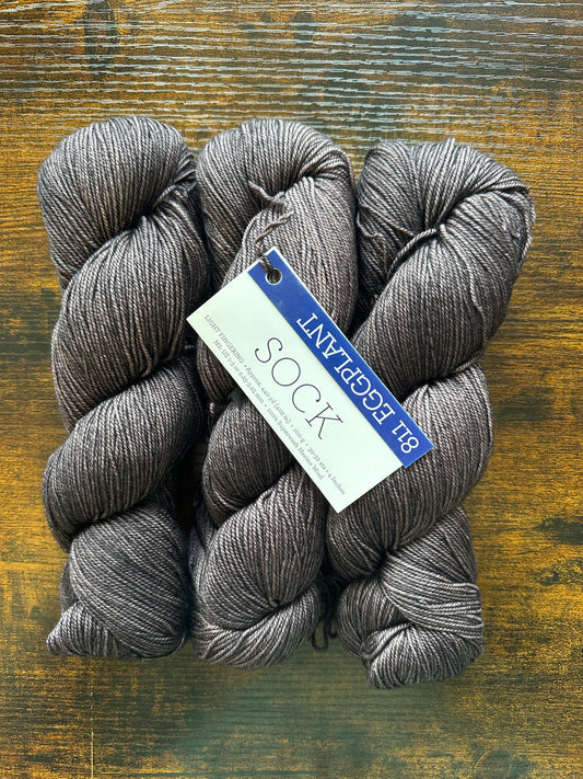 Malabrigo - Sock - Eggplant 811 - 75% Superwash Merino/25% Nylon - Fingering