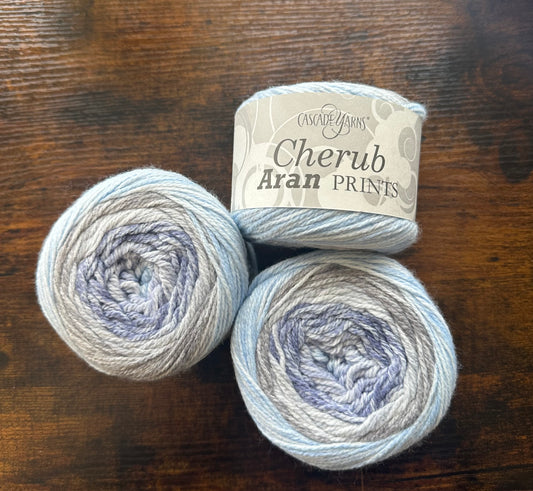 Cascade Cherub Aran Prints - 55% Nylon/45% Acrylic - denim - 703