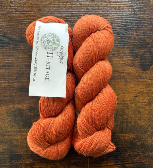 Cascade Yarns Heritage  - 75% Superwash Merino 25% Nylon - Cinnamon - 5640