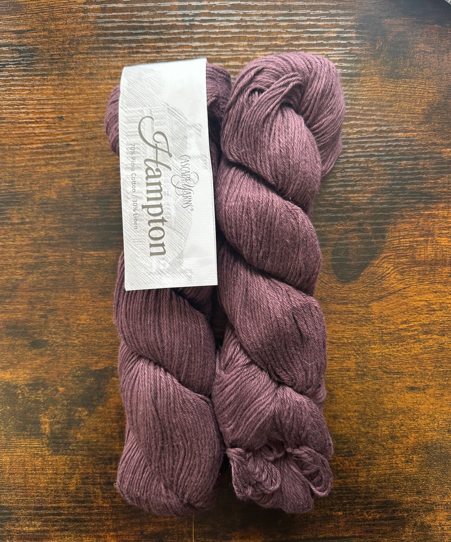 Cascade Yarns - Hampton - 70% Pima Cotton/30% Linen - Raisin  - 39