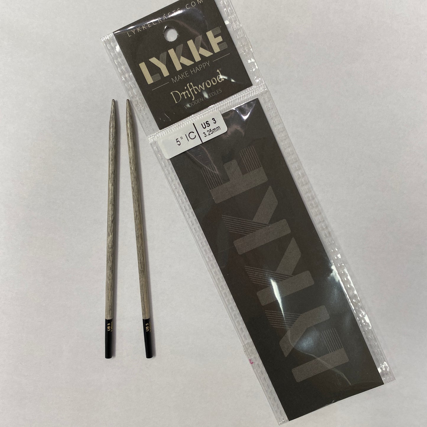 Lykke Driftwood 5" Interchangeable Wooden Needles - US 3 (3.25 mm)