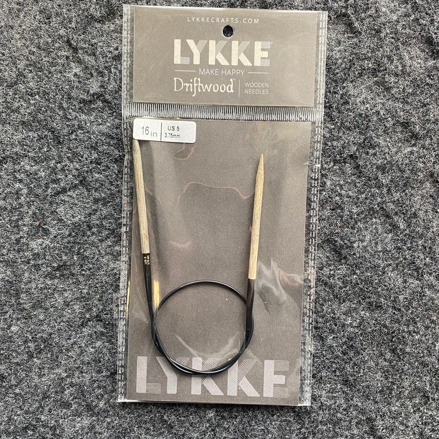 Lykke Driftwood Wooden Circular Needles 16 inch - US 5 (3.75 mm)