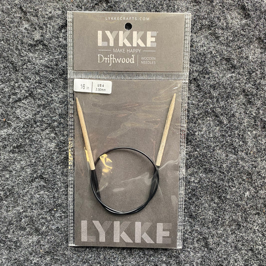 Lykke Driftwood Wooden Circular Needles 16 inch - US 4 (3.50 mm)