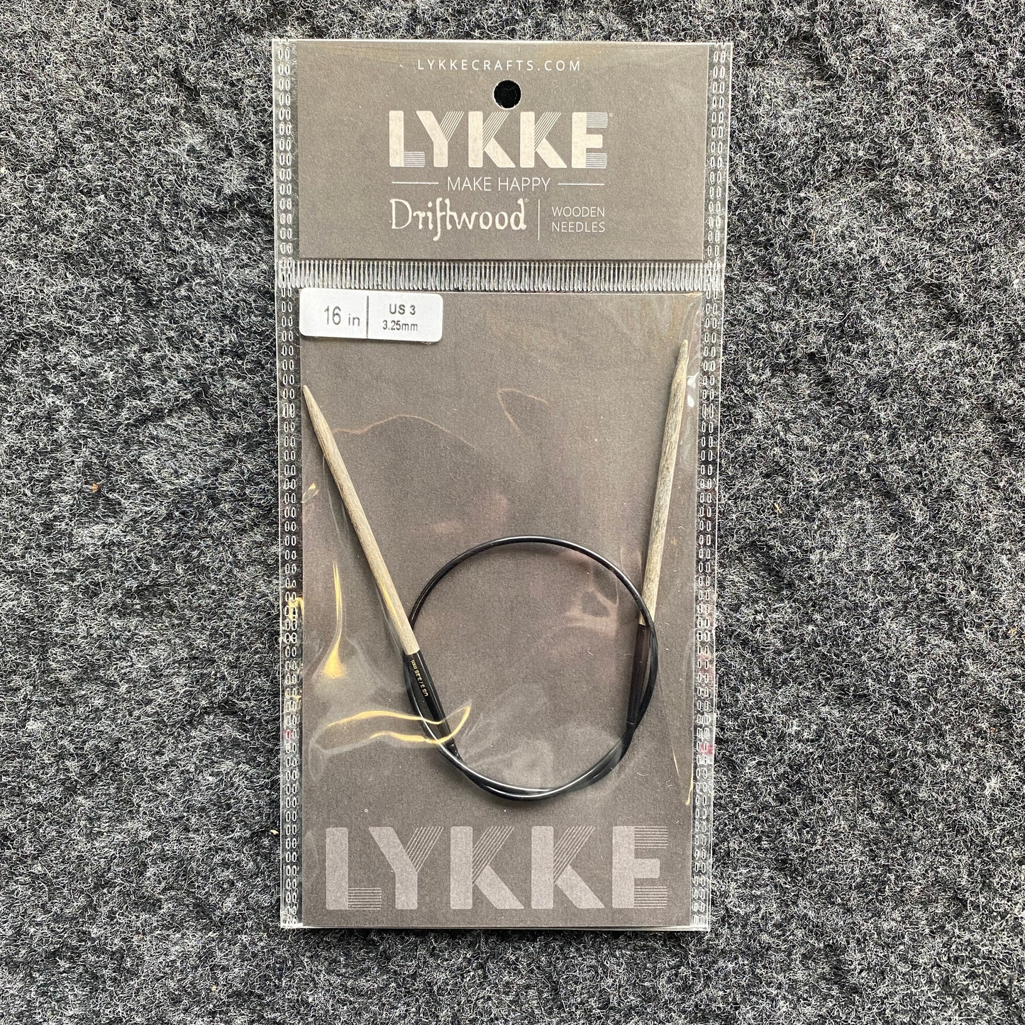 Lykke Driftwood Wooden Circular Needles 16 inch - US 3 (3.25 mm)