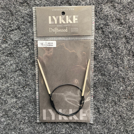 Lykke Driftwood Wooden Circular Needles 16 inch - US 2.5 (3.00 mm)