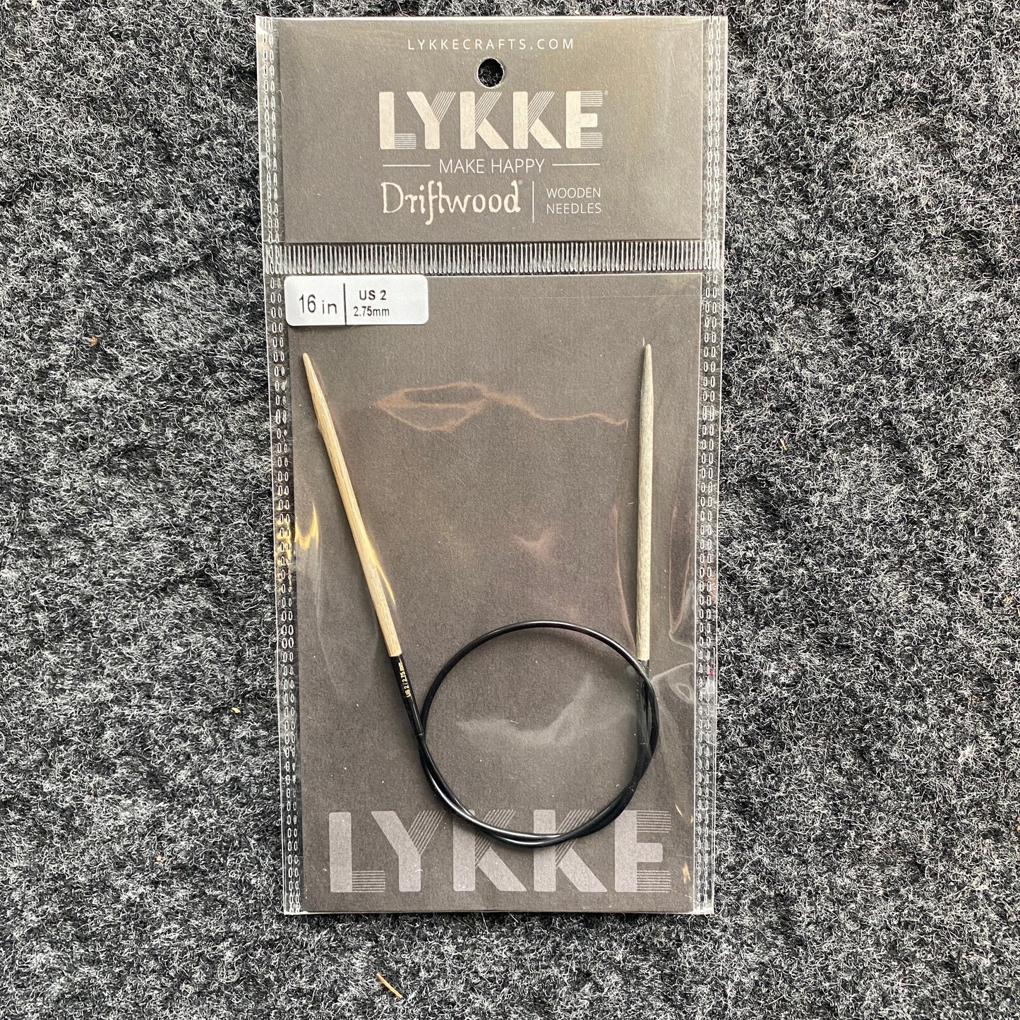 Lykke Driftwood Wooden Circular Needles 16 inch - US 2 (2.75 mm)