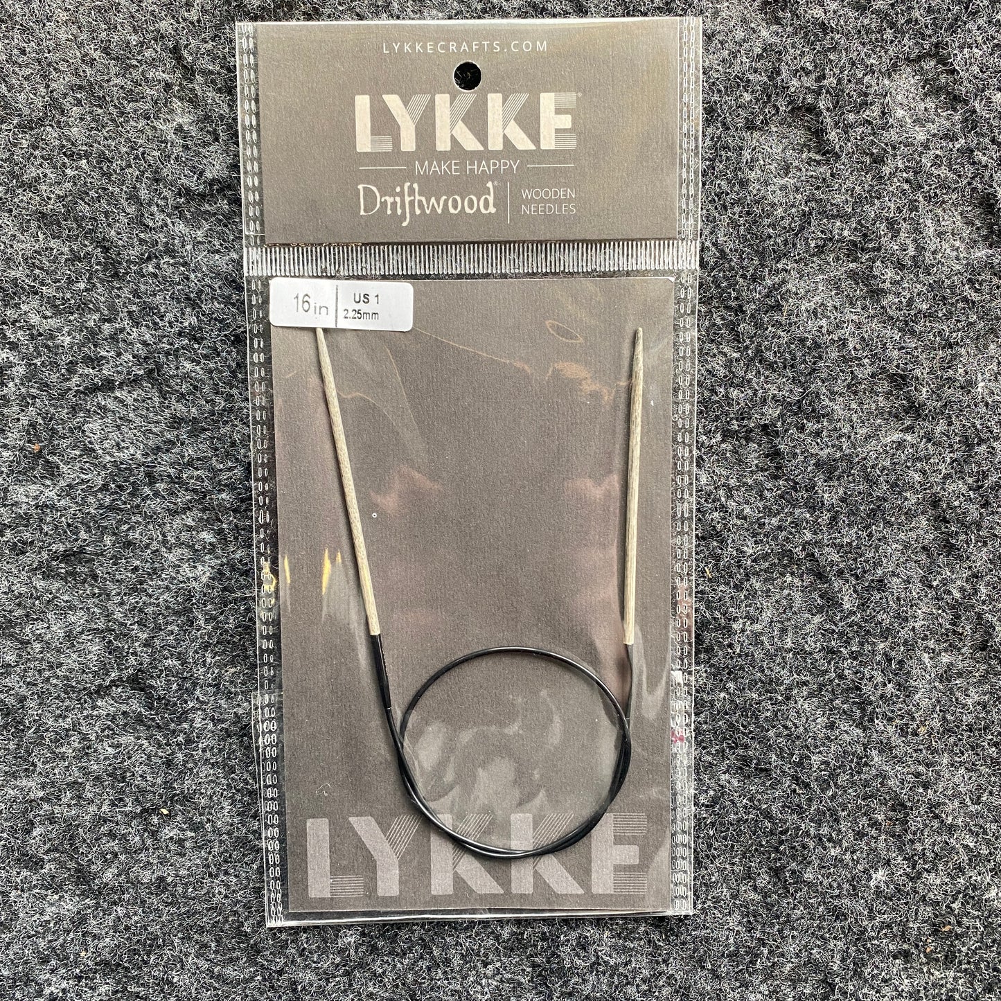 Lykke Driftwood Wooden Circular Needles 16 inch - US 1 (2.25 mm)