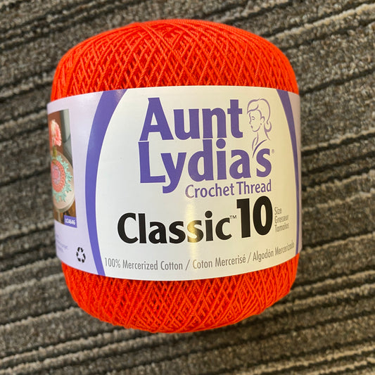 Aunt Lydia's Crochet Thread Classic 10 - Tomato - 0251