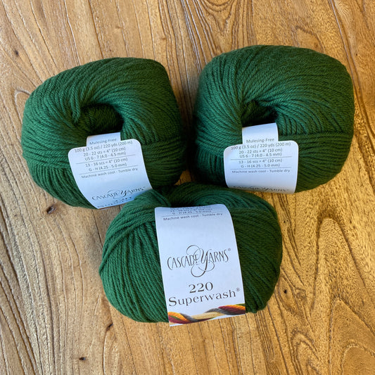 Cascade 220 Superwash - Army Green - 801