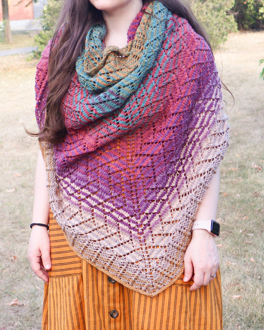 Ravin Sekai Designs - Stepping Stones Shawl - Knitting Pattern
