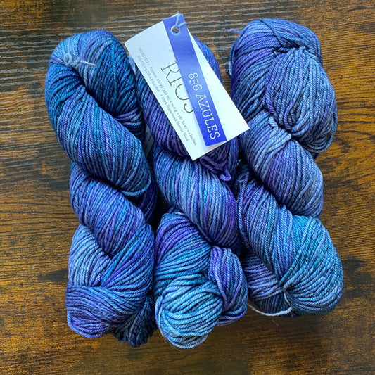 Malabrigo Rios - 100% Superwash Merino Wool - Azules - 856