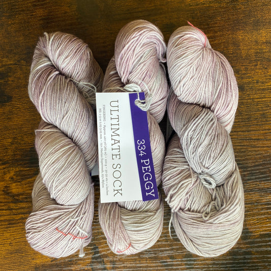 Malabrigo - Ultimate Sock -7 5% Merino Superwash, 25% Nylon - Peggy - 334