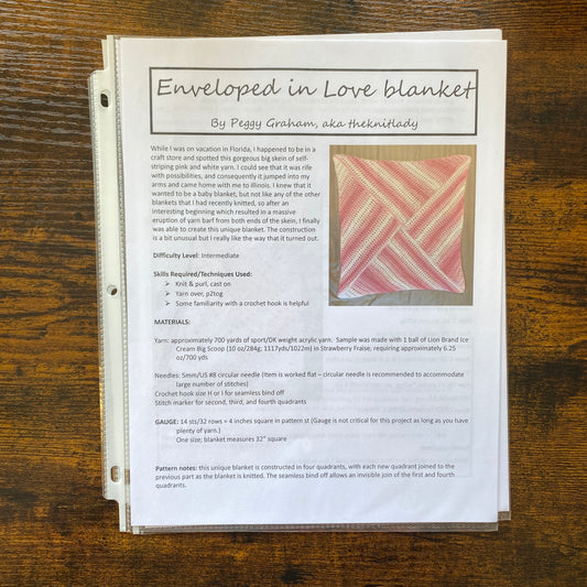 The Knit Lady - Enveloped in Love blanket