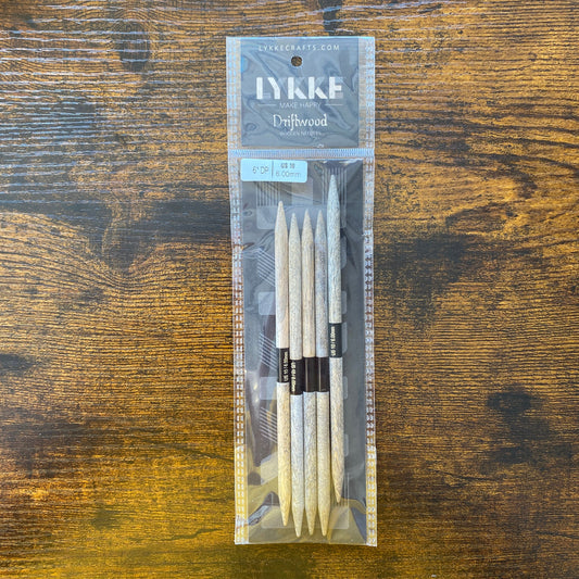 Lykke Driftwood Double Pointed Needles  - US Size 10 (6.0mm)