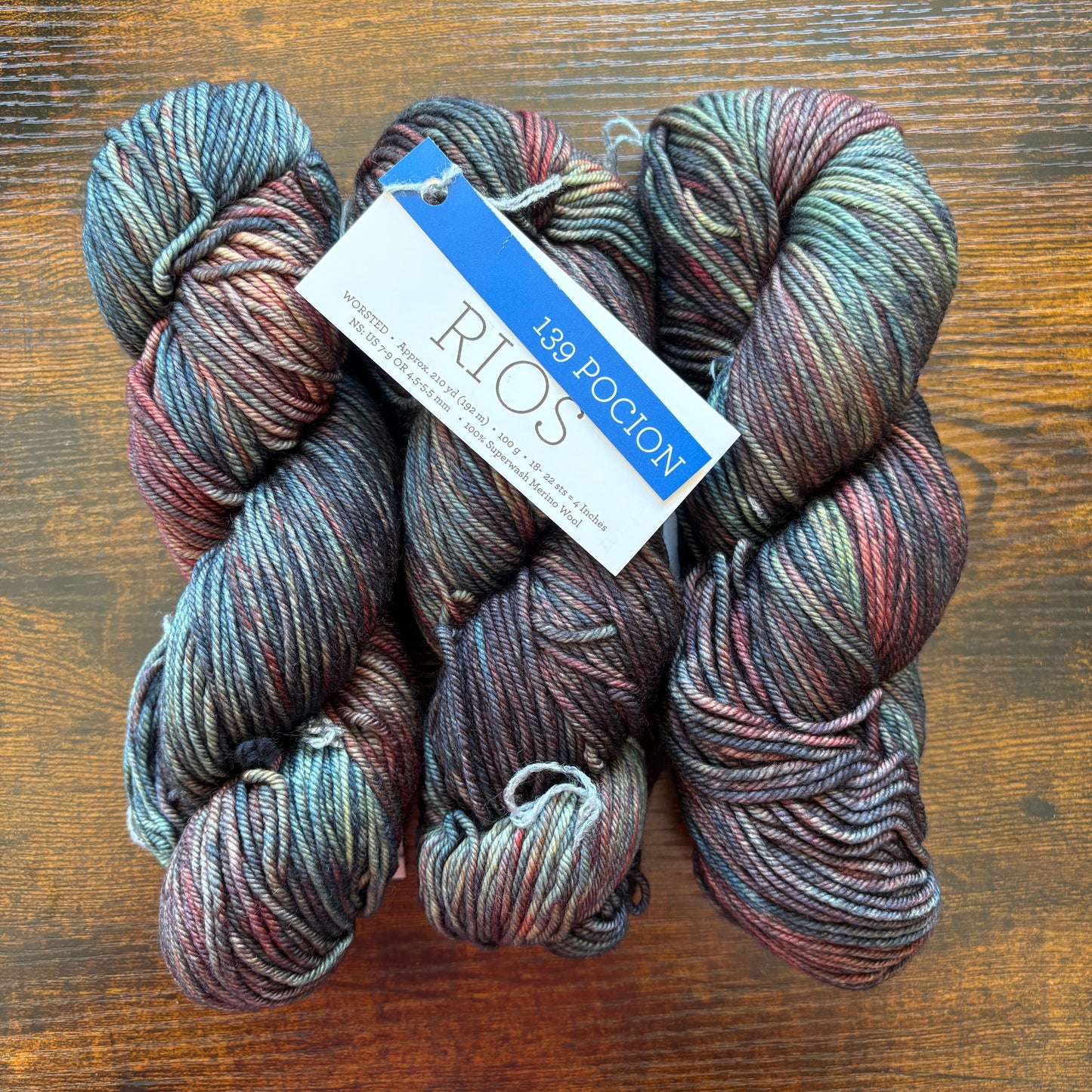Malabrigo Rios - 100% Superwash Merino - Pocion - 139
