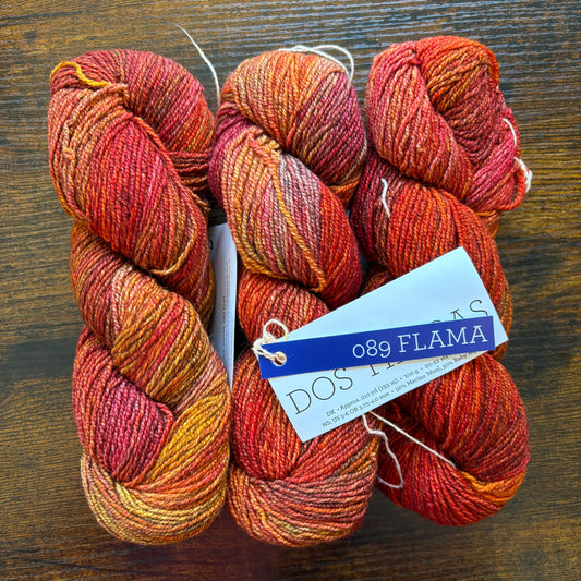 Malabrigo - Dos Tierras - 100% Superwash Merino - Flama - 089