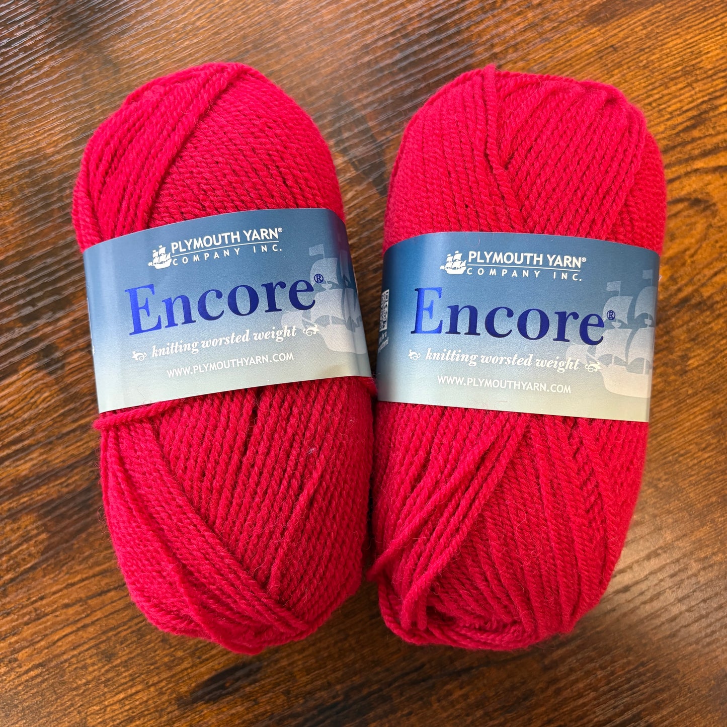 Plymouth Yarns - Encore - 75% Acrylic/25% Wool - Stitch Red - 475
