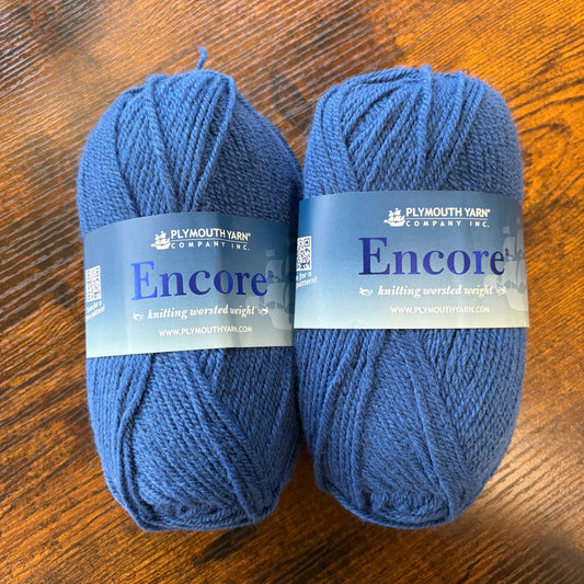 Plymouth Yarns - Encore - 75% Acrylic/25% Wool - Denim Blue - 517