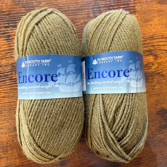Plymouth Yarns - Encore - 75% Acrylic/25% Wool - 9863 - Pesto