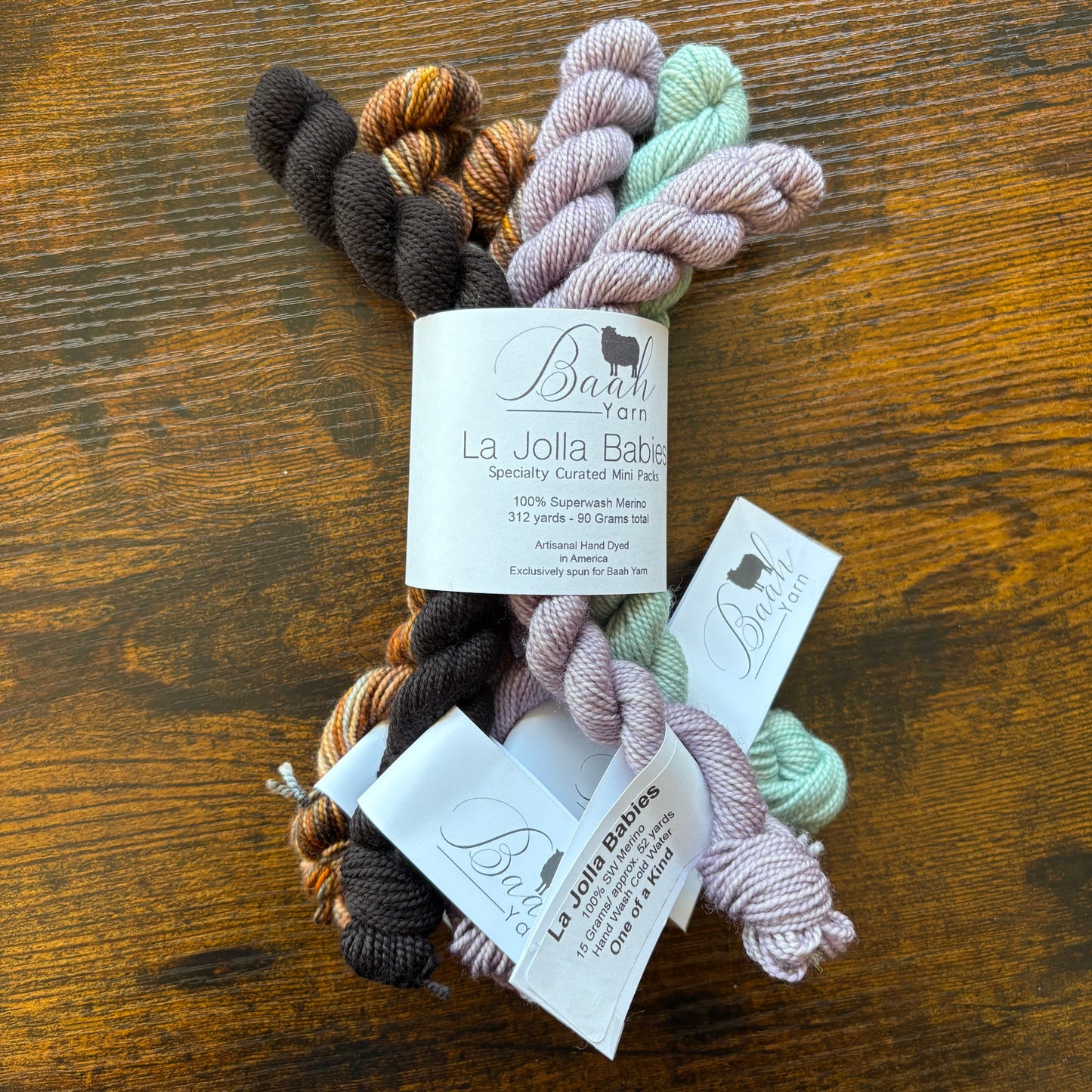 Baah Yarns - La Jolla Babies - Specialty Curated Mini Packs