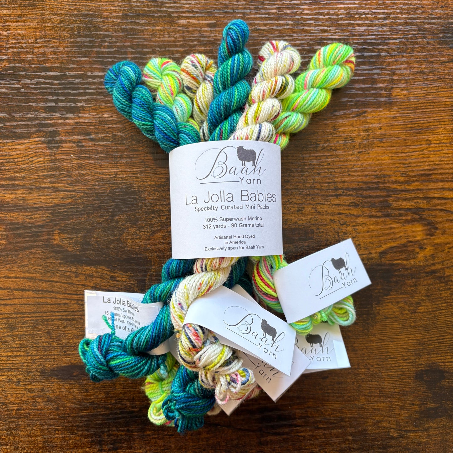 Baah Yarns - La Jolla Babies - Specialty Curated Mini Packs