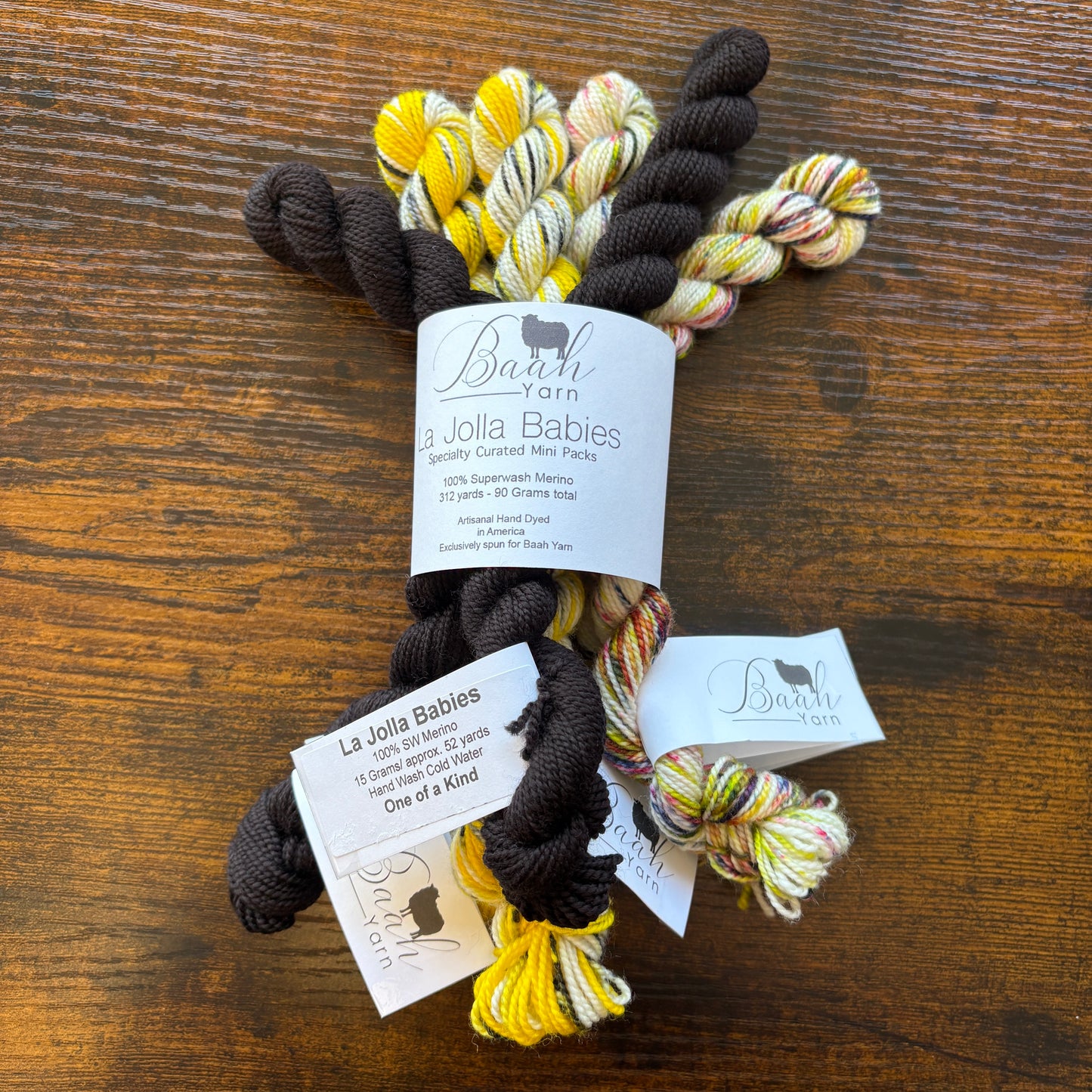Baah Yarns - La Jolla Babies - Specialty Curated Mini Packs
