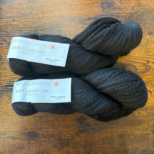Plymouth Yarns - Baby Llama 100 - 100% Baby Llama - Black - 105