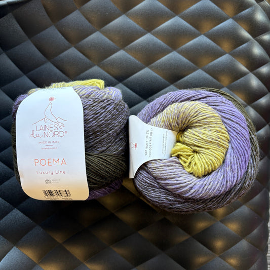 Laines duNord - Poema - Luxury Line - Purples and Greens - 609