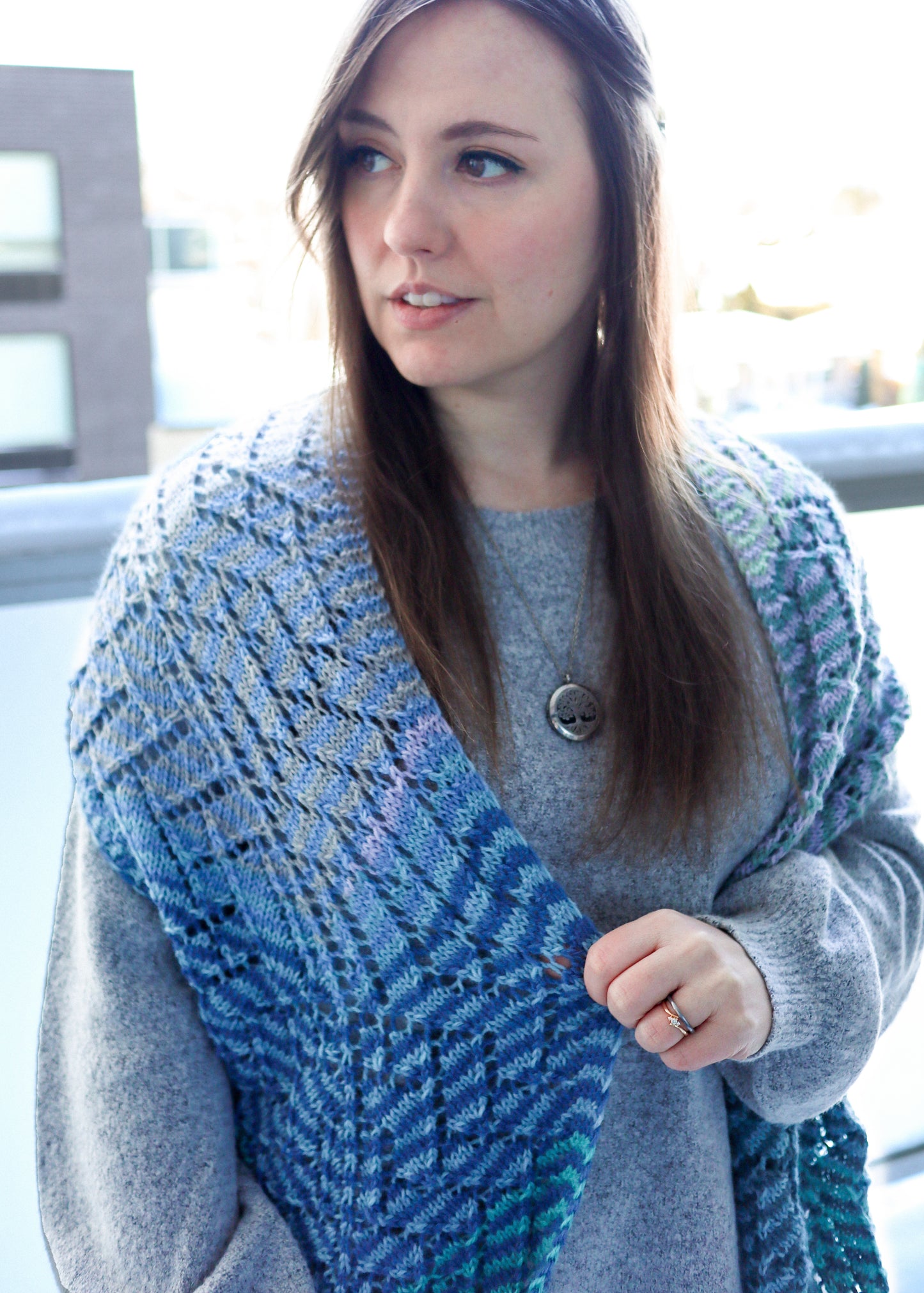 Ravin Sekai Designs - Stepping Stones Scarf - Knitting Pattern