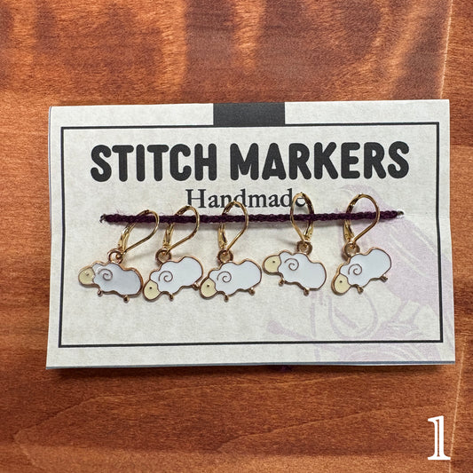 Stitch Markers - Ravin Sekai Designs - Sheep