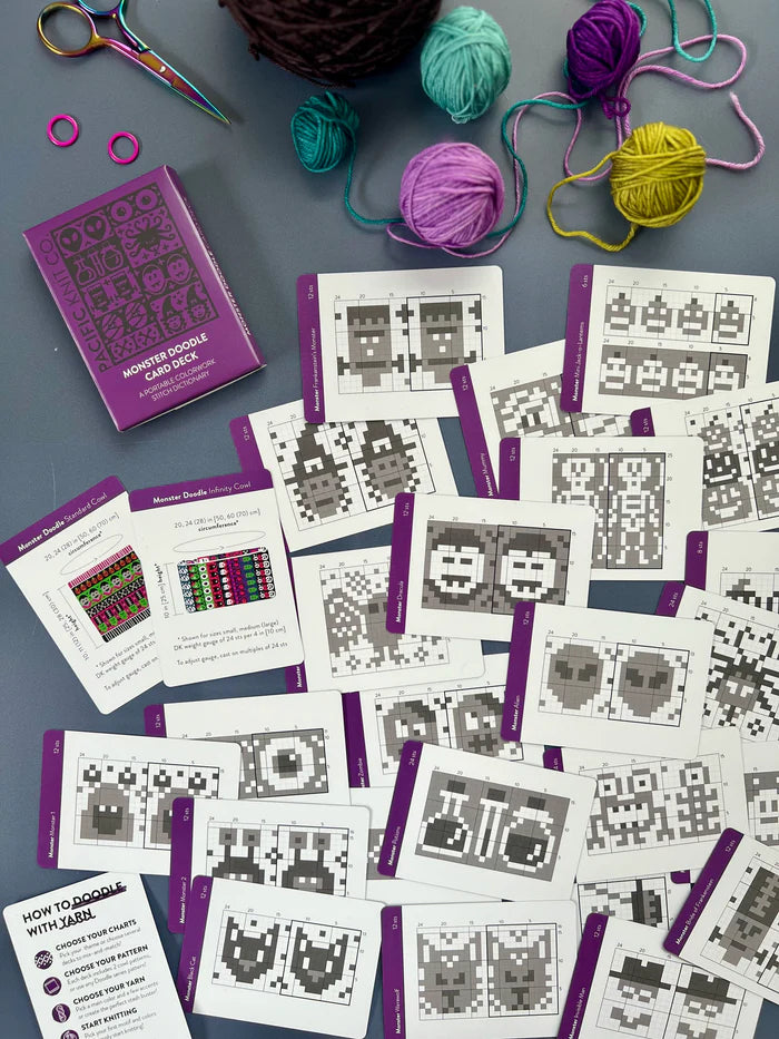 Pacific Knit  Doodle Card Deck - Monster