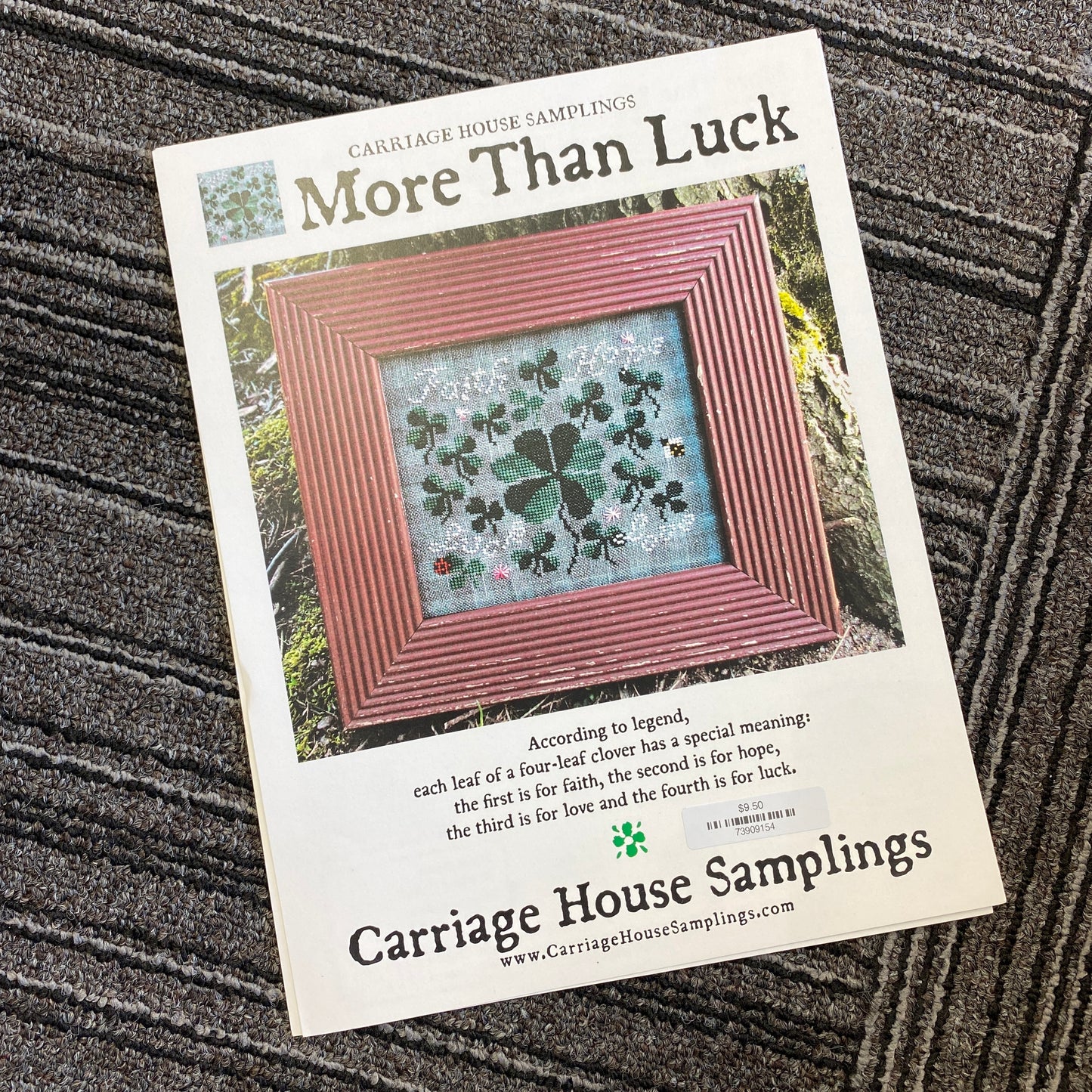 Cross Stitch Pattern - More than Luck - Carriage House Samplings