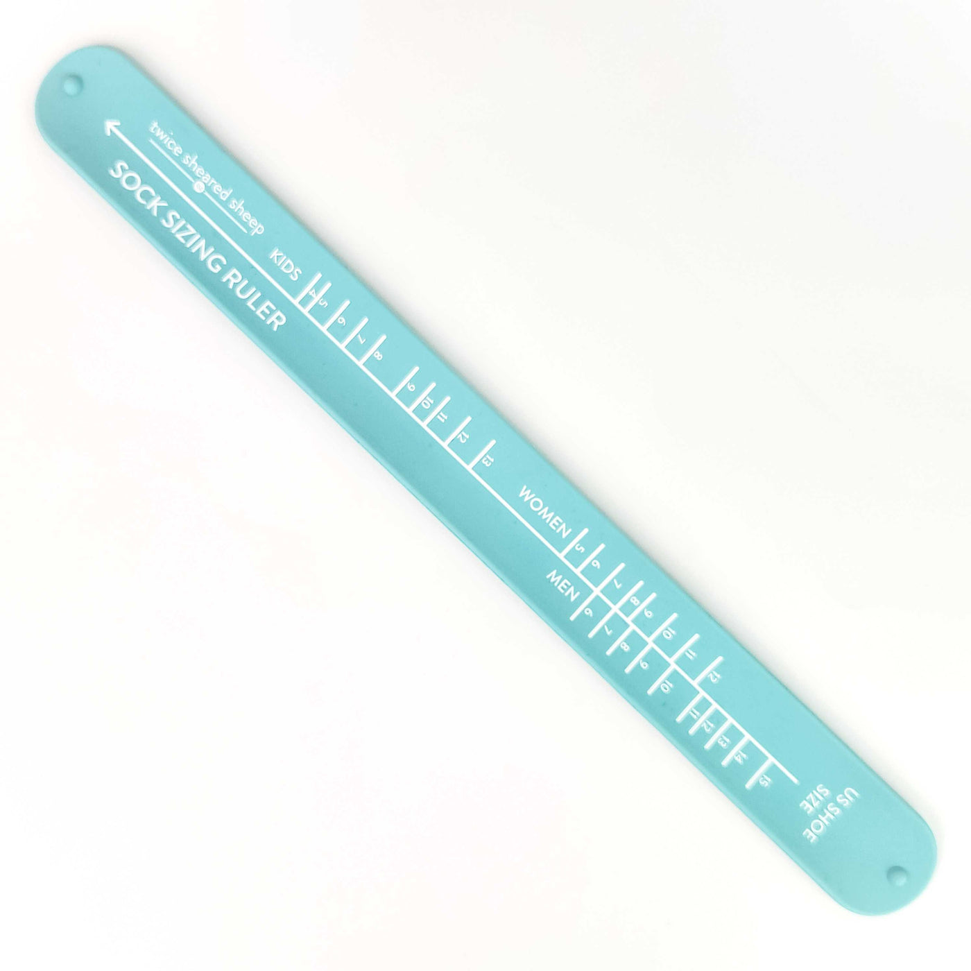 Twice Sheared Sheep - Sock Sizing Bracelet Ruler - Mint