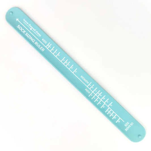 Twice Sheared Sheep - Sock Sizing Bracelet Ruler - Mint