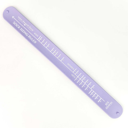 Twice Sheared Sheep - Sock Sizing Bracelet Ruler - Lavendar