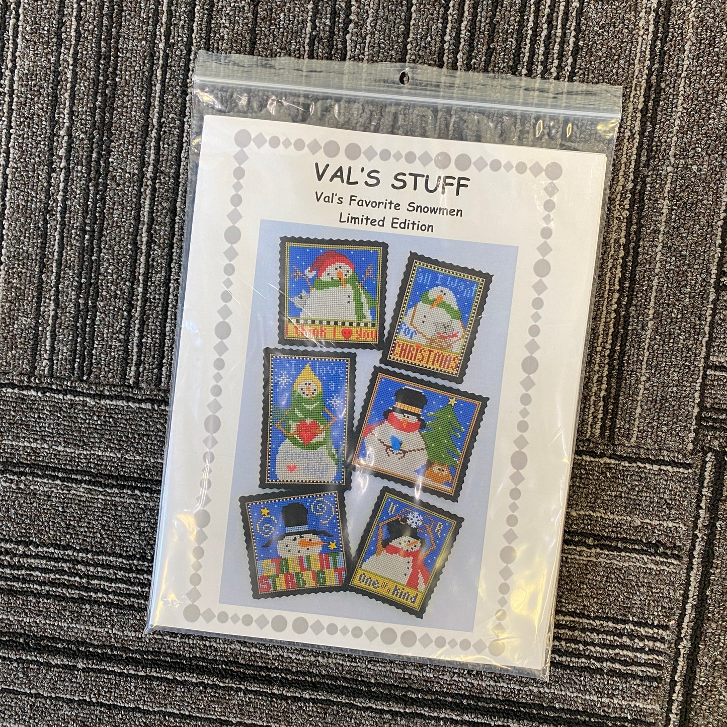 Cross Stitch Kits - Val's Stuff - Val's Favorite Snowmen Limited Edition