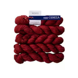 Malabrigo Ultimate Sock Minis - 75% Superwash Merino/25% Nylon - Cereza - 033
