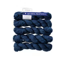 Malabrigo Ultimate Sock Minis - 75% Superwash Merino/25% Nylon - Azul Profundo - 150