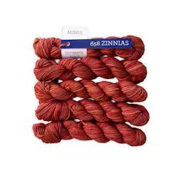Malabrigo Ultimate Sock Minis - 75% Superwash Merino/25% Nylon - Zinnias - 658