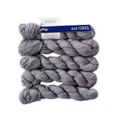 Malabrigo Ultimate Sock Minis - 75% Superwash Merino/25% Nylon - Gris - 212