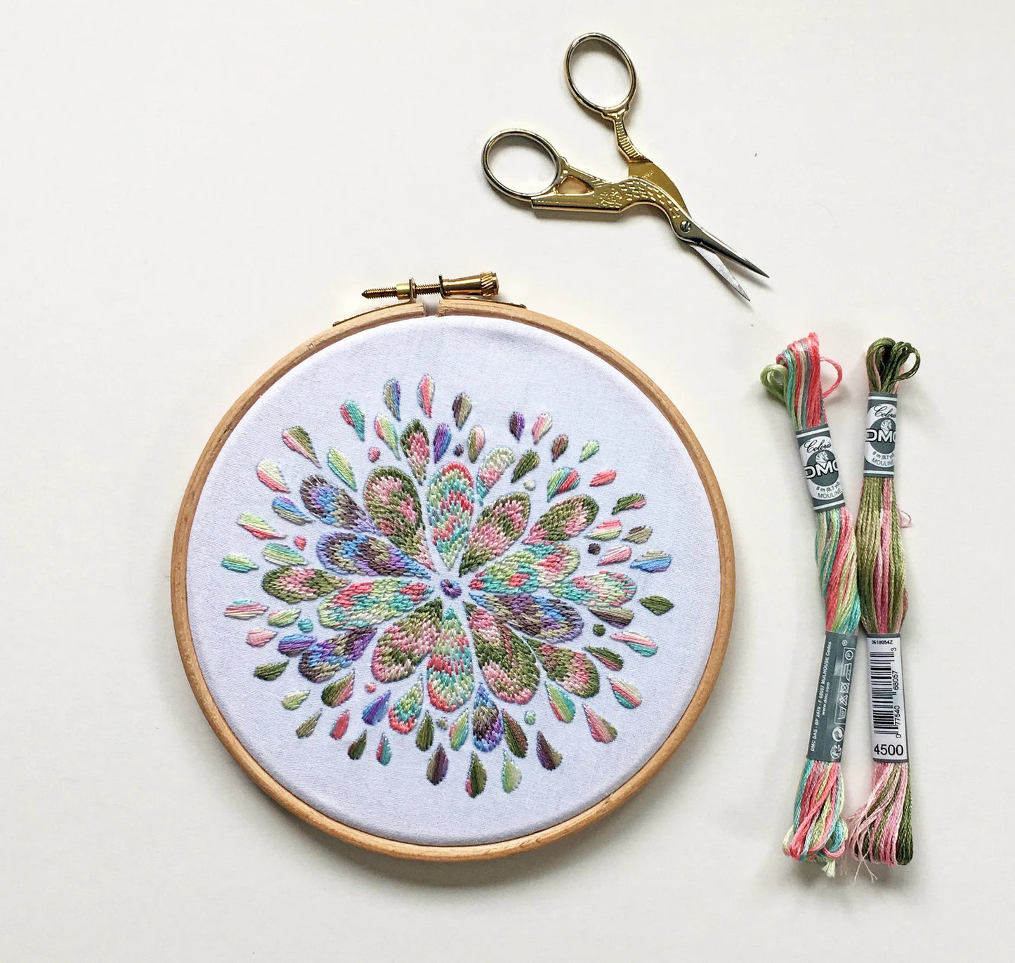 Embroidery - Cinnamon Stitching - Multi Colored Flowers CSPP002