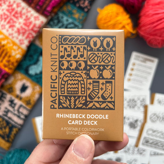 Pacific Knit Co - Rhinebeck Doodle Card Deck Stitch Dictionary